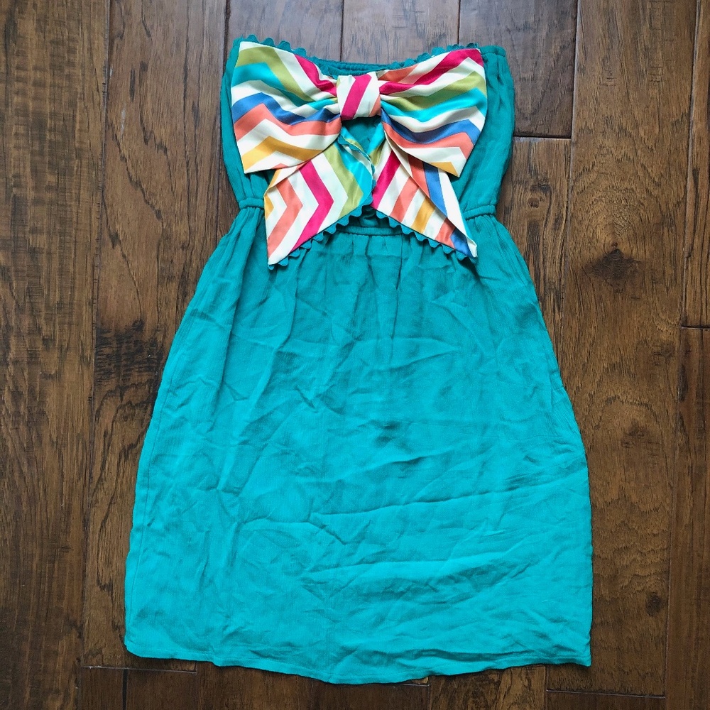 Judith March - Strapless Dress w/Bow - S